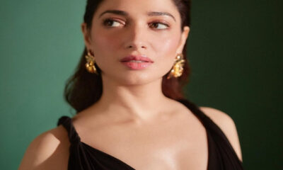 Tamannaah Bhatia created havoc in the gown, giving a killer pose in the pictures