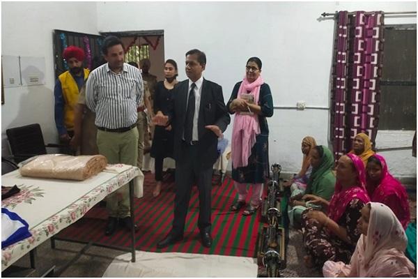 Initiation of special training program to give sewing training to women in Janana Jail