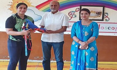A student of Sacred Soul Convent School won the gold medal