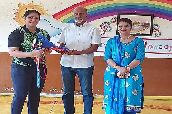 A student of Sacred Soul Convent School won the gold medal