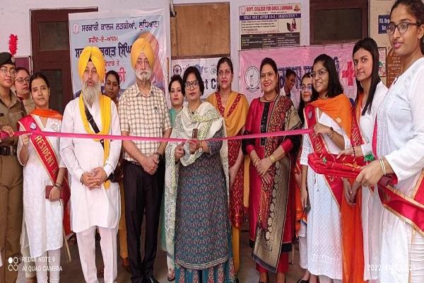 lood donation camp organized for the benefit of humanity in government college