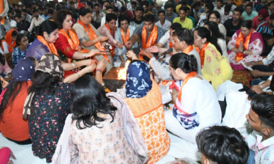 Havan Yag was organized on the occasion of the beginning of the session in Arya College