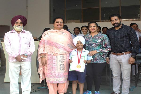 Agamjot Singh Jassal won the first place in the 25th District Roller Skating Championship