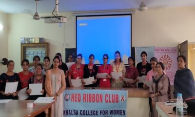 "Quiz Competition" organized by Red Ribbon Club at Khalsa College for Women