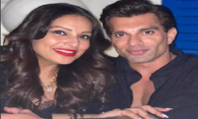 Bipasha went out on a dinner date with husband Karan Grover, looking beautiful in a black dress