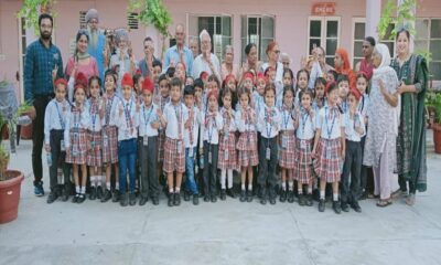 Students of BCM Arya School visited the old age home