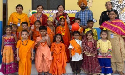 The festival of Dussehra was celebrated with great pomp in the International Public School