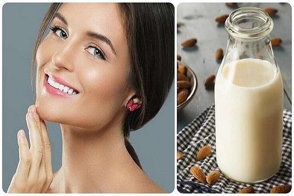 Many facial problems will be removed, apply almond milk daily