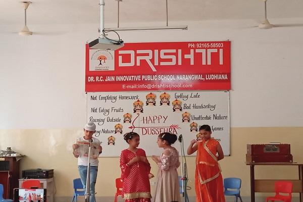 A special class presentation by Drishti Public School to celebrate the holy festival of Dussehra