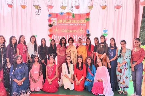 'Diwali Mela' celebrated with pomp at Arya College Girls' Section