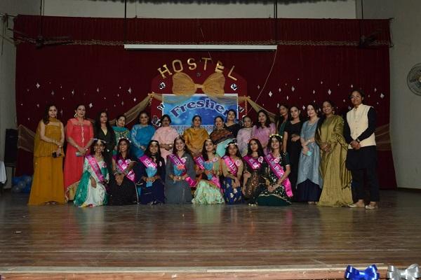 Successful organization of Miss Hostel Fresher in government college girls