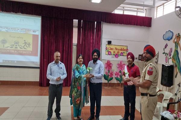 Interactive session on 'Road Safety' held at BCM Arya School
