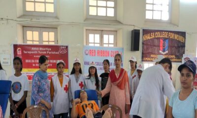 Blood donation camp organized at Khalsa College for Women