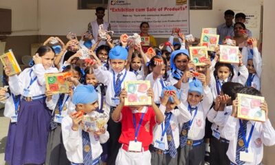 Exhibition and sale of lamps made by youth with intellectual disabilities