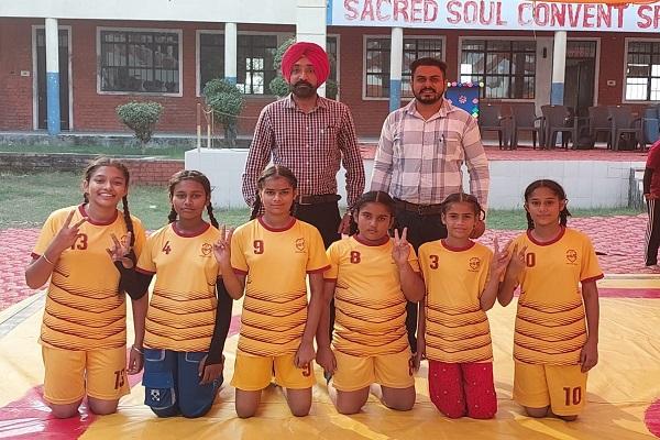 Sacred Soul Convent School conducted district level wrestling competition for girls
