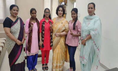 Sonali of Arya College performed brilliantly in the Punjab University examinations