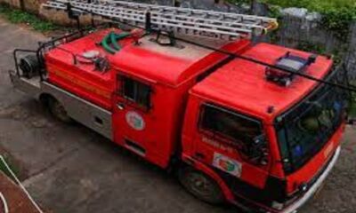 A fire broke out in a wool warehouse, 10 vehicles of the fire brigade were involved in extinguishing it.