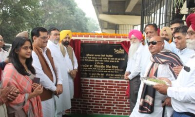 BRS by Dr. Nijhar Inauguration of vertical garden under Nagar flyover