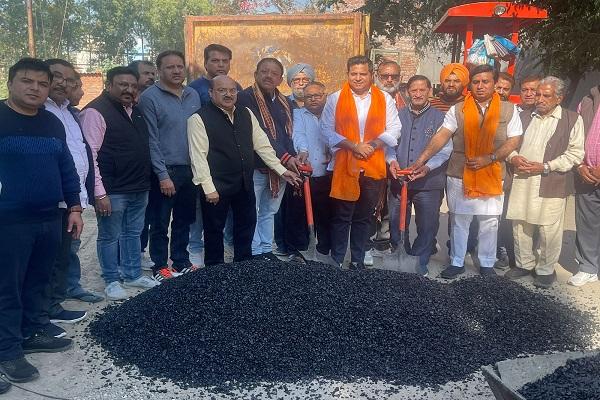 Initiation of road repair works under Ward No. 1 by MLA Baga