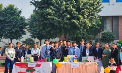 Science Fair organized in the courtyard of Everest Public School