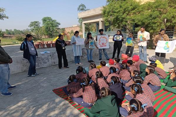 Students conducted awareness campaign in Walipur Kalan and Bhatha Dhua villages