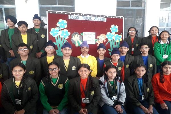 Constitution Day celebrated in DGSG Public School