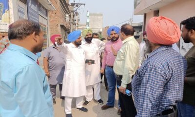 MLA Bhola Grewal reviewed the sewerage arrangement in ward number 2