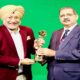 Dr. Gosal congratulated Dr. Jaswinder Bhalla on receiving the 'Lifetime Achievement Award'