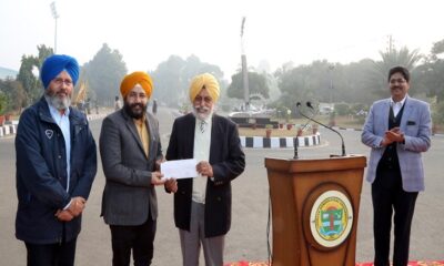 Bank of Baroda contributed Rs 5 lakh for the 'Clean and Green Campus' campaign of PAU