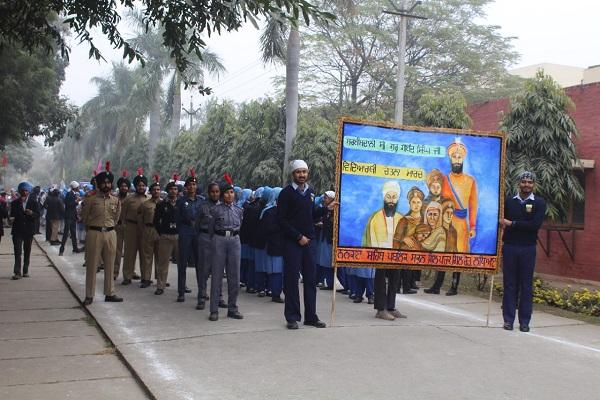 Student awareness march organized by Nankana Sahib Public School
