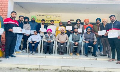 Distribution of certificates to the trainees by Deputy Director Dairy Ludhiana
