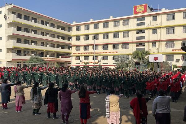 Oath-taking ceremony held under road safety awareness campaign at Springdale