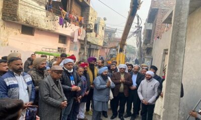 The work of removing high tension wires from Punjabi Bagh Colony and Piru Banda Mohalla has started