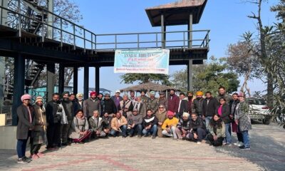 Students took part in counting birds on Harike Patan