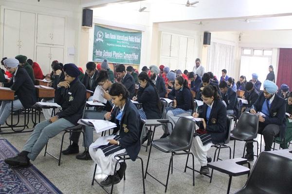 Inter School Physics Olympiad organized by Guru Nanak International School