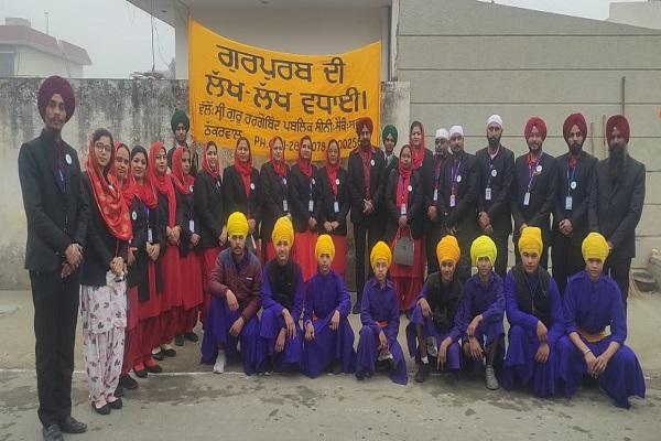 Students of Sri Guru Hargobind School participated in Bhagat Ravidas Ji's Nagar Kirtan