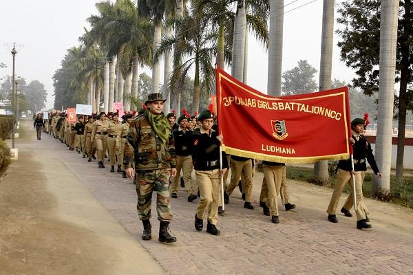 Anti-drug rally organized by NCC Battalion (Girls).