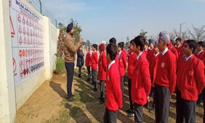 Students of BCM Arya School visited the traffic park