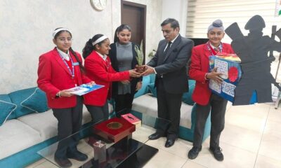 Students of BCM Arya School send cards to soldiers on Republic Day