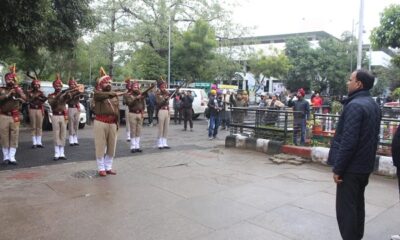 A two minute silence was observed by the administration to pay tribute to the martyrs of the freedom struggle