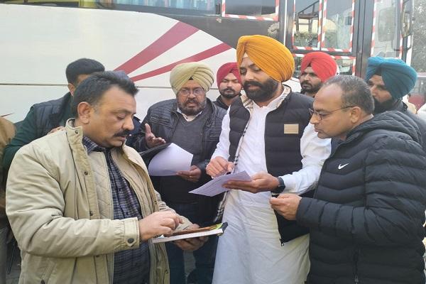 Transport Minister's order for sudden checking of Ludhiana bus stand, confiscation of buses running without tax and deduction of challan