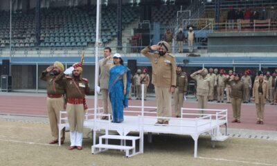 Full dress rehearsal inspection of 74th Republic Day event by Deputy Commissioner