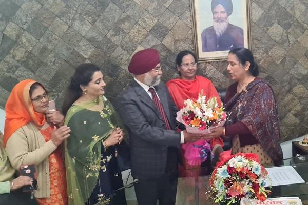 The new principal of Ramgarhia Girls College Prof. Jaspal Kaur held the post