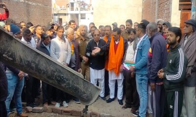 MLA Bagga started road construction works in ward number 91