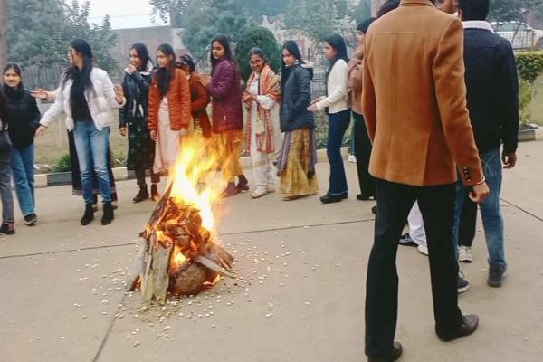 Lohri event was celebrated with great pomp at NIFT Ludhiana