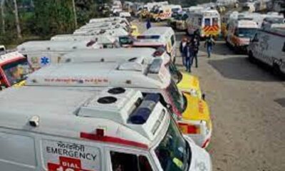 108 ambulance drivers of Punjab ended their strike, picketed from Ladowal Toll Plaza