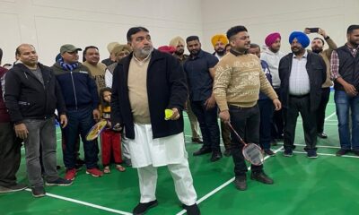 MLA Ashok Parashar Pappi inaugurated the badminton hall in Mini Rose Garden