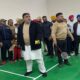 MLA Ashok Parashar Pappi inaugurated the badminton hall in Mini Rose Garden