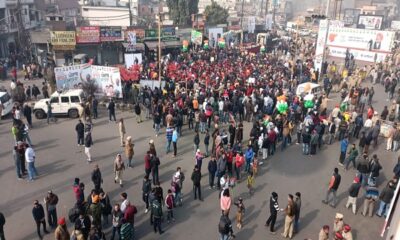 Heavy traffic jam in Ludhiana in view of Rahul Gandhi's visit