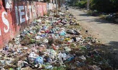 Garbage dump on Sua Road in Halka Dakshini of Ludhiana